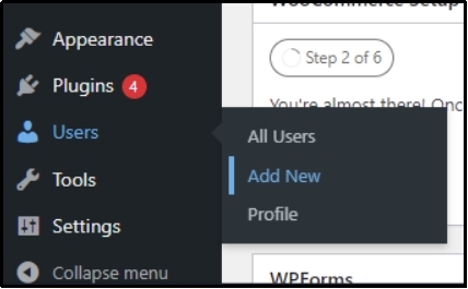 User login page of a WordPress site.